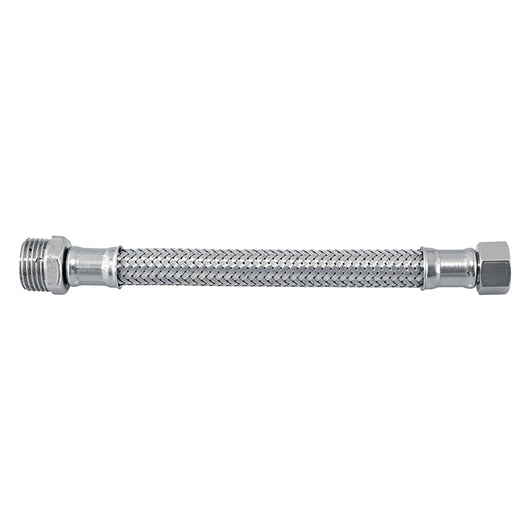 FLESSIBILE IN ACCIAIO INOX cm 25 M 3/8 x 3/8 F  - Senza Marca