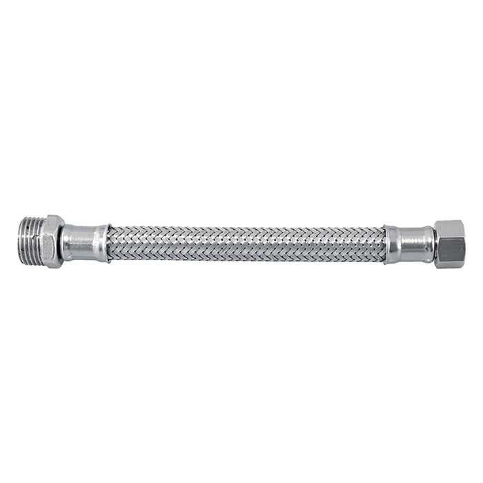 FLESSIBILE IN ACCIAIO INOX cm 25 M 3/8 x 1/2 F  - Senza Marca