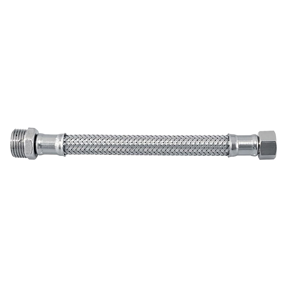 FLESSIBILE IN ACCIAIO INOX cm 50 M 3/8 x 3/8 F  - Senza Marca