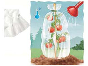 TELO TESSUTO TNT CAPPUCCIO PROTETTIVO SACCO BIANCO GR.30- - ø cm.60x80h. peso gr.30/mq conf. da 6 pz. - 6 pezzi T-REX