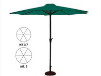 OMBRELLONE IN METALLO TONDO CON MANOVELLA- - ø cm.300 palo ø mm.48 a 6 stecche - 1 pezzi VETTE