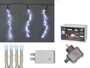 TENDA 288 LED BIANCO FREDDO PER ESTERNO CON GIOCO LUCI- - mt.5 + mt.6 x 1 - 36 fili - 1 pezzi