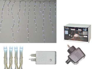 TENDA SFALSATA150 LED BIANCO FREDDO PER ESTERNO CON GIOCO LUCI- - mt. 2,7 x 0,9 max - 22 fili - 1 pezzi