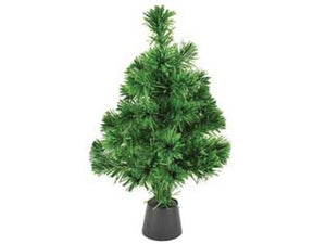 ALBERO DI NATALE A FIBRE OTTICHE- - cm. 45 h. base in plastica - 1 pezzi