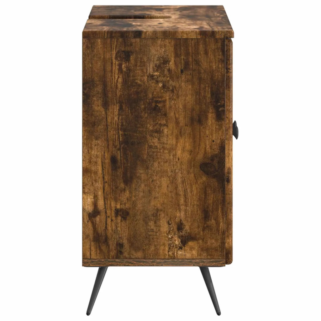Armadio per Lavabo da Bagno BREDA Rovere Fumo 897450