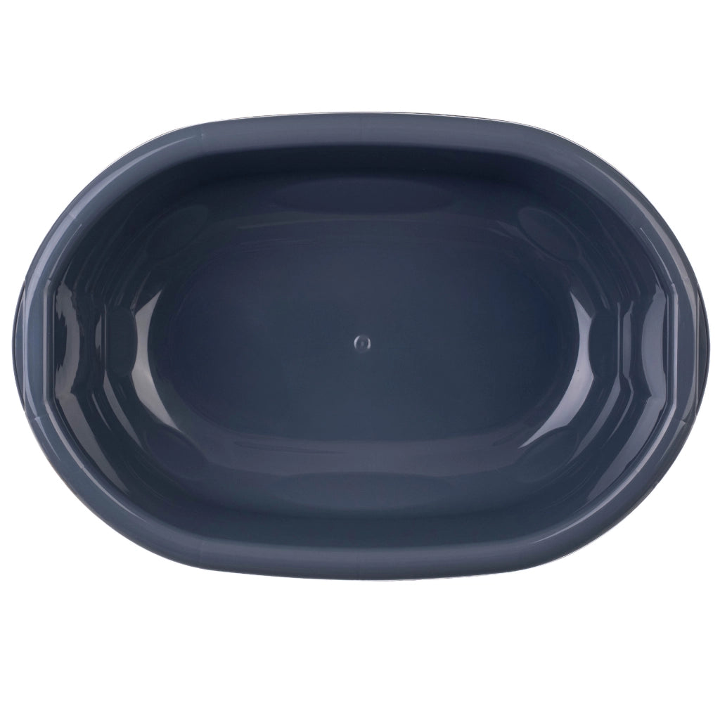 Bacinella in plastica KADAX da 12 litri, ovale, con manici