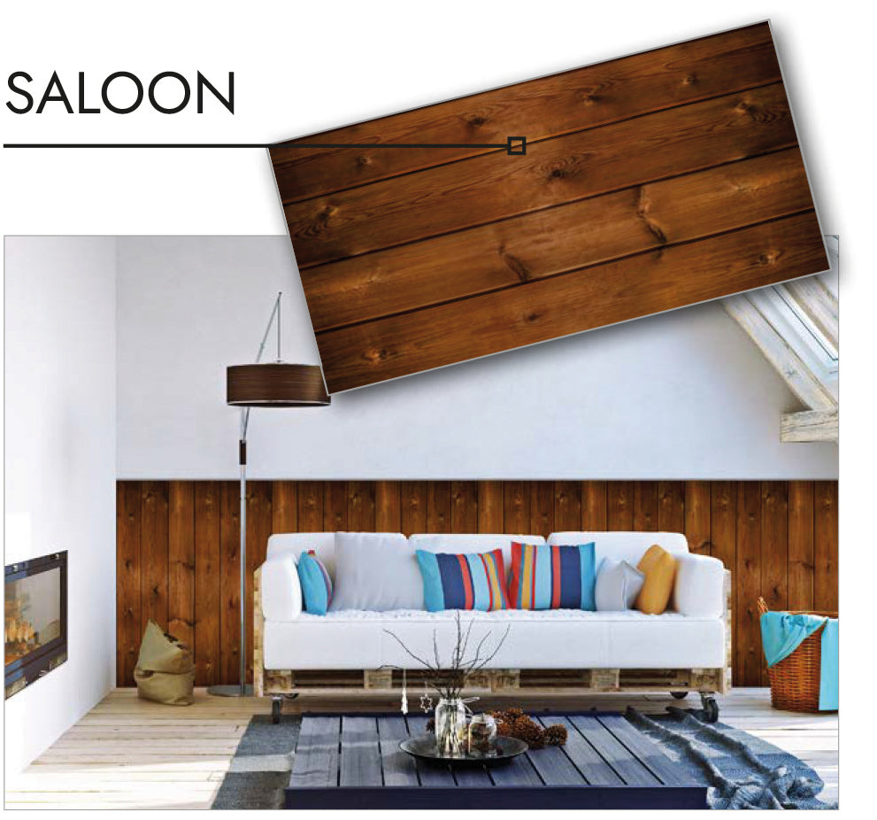 LASTRA DECORATIVA SERIGRAFATA cm. 50x100 - Effetto Saloon 15.00 pz