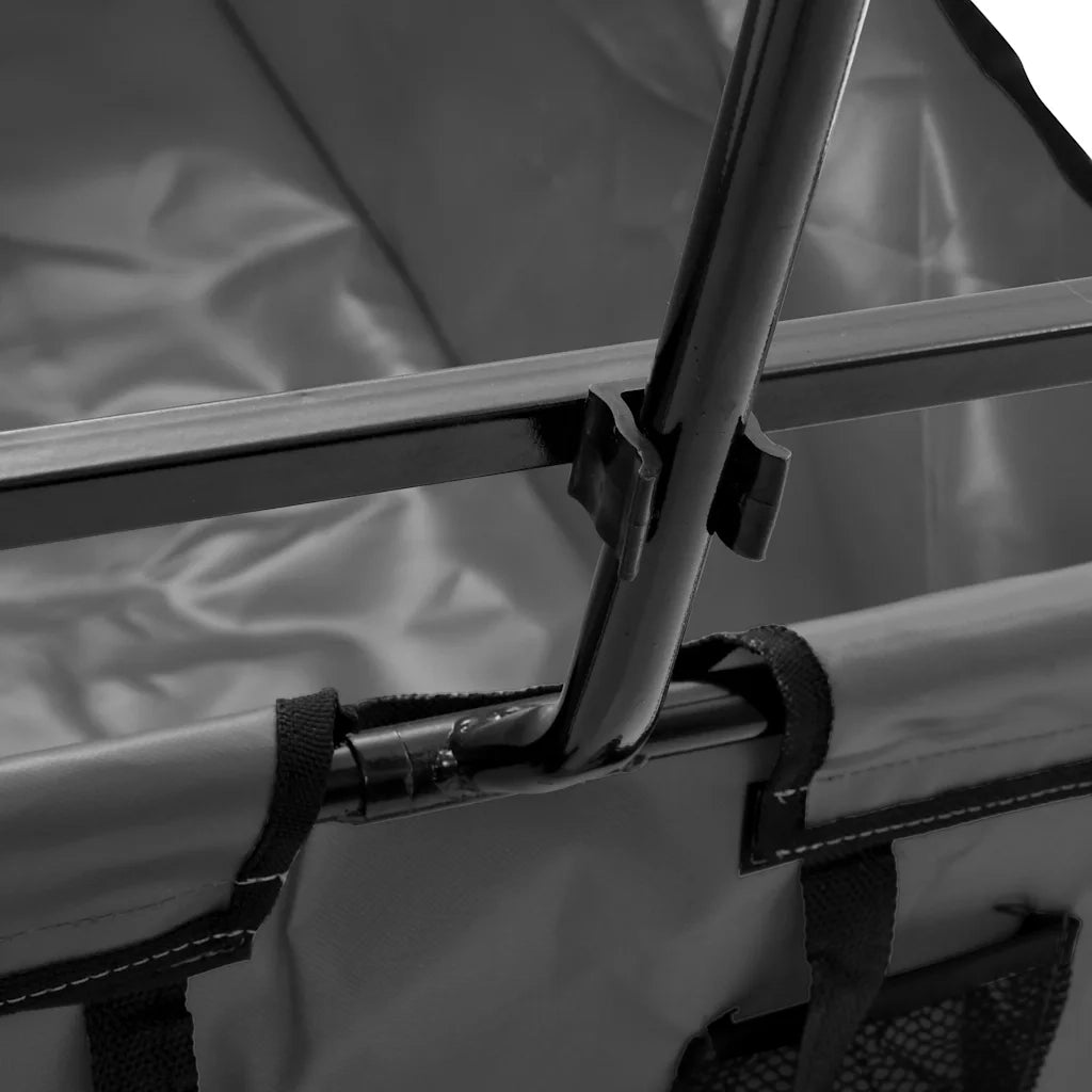 Carrello Pieghevole a Mano in Acciaio Grigio CFW9968012