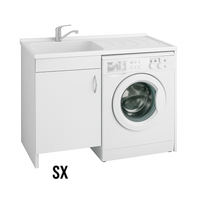 MOBILE IN LEGNO CON LAVATOIO + COPRILAVATRICE MOD. IDEX- 60 x 109 x H.89 cm Vasca a Sx- DH- pezzi 1