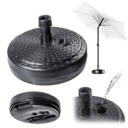 Base per ombrellone da giardino KADAX, rotonda, 39 cm, con peso, grigia