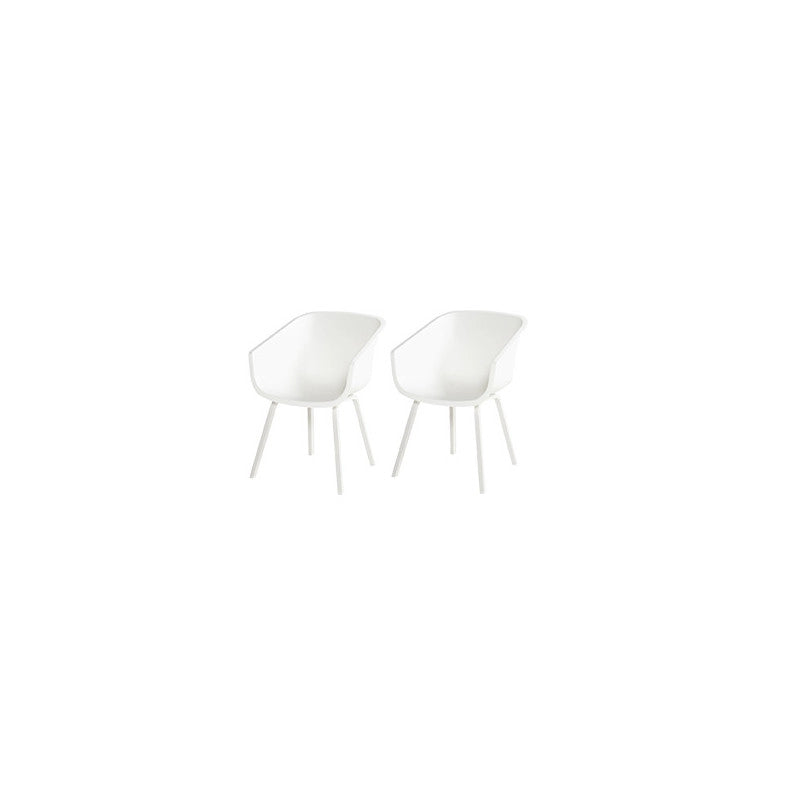 Set di 2 sedie AMALIA Element Alu HARTMAN - Bianco