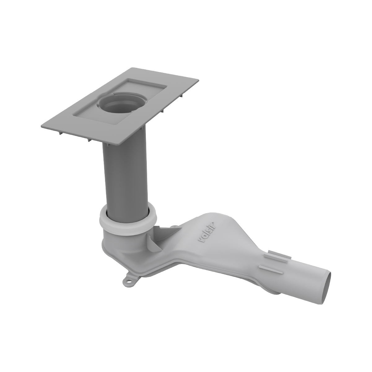 CANALINA DOCCIA SIFONATA IN ABS PER SCARICO A PAVIMENTO SENZA GRIGLIA MODELLLO LINEA XS - LUNGHEZZA CORPO SIFONE 291MM - INGRESSO TUBAZIONE Ø 40MM  - VIL