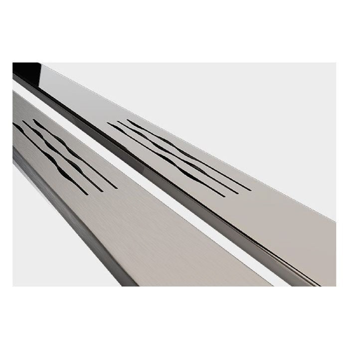 GRIGLIA DI COPERTURA PER SIFONE A PAVIMENTO MODELLO LINEA XS - FINITURA CROMO SATINATO  - VIL