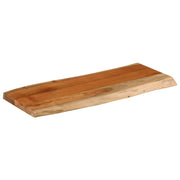 Piano Tavolo | Superficie Tavolo | Piano Scrivania 90x40x3,8 cm Rettangolare Legno Acacia Bordi Vivi
