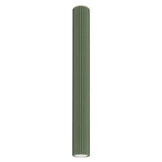 Spot soffitto moderno verde oliva, tubo 60 cm GU10