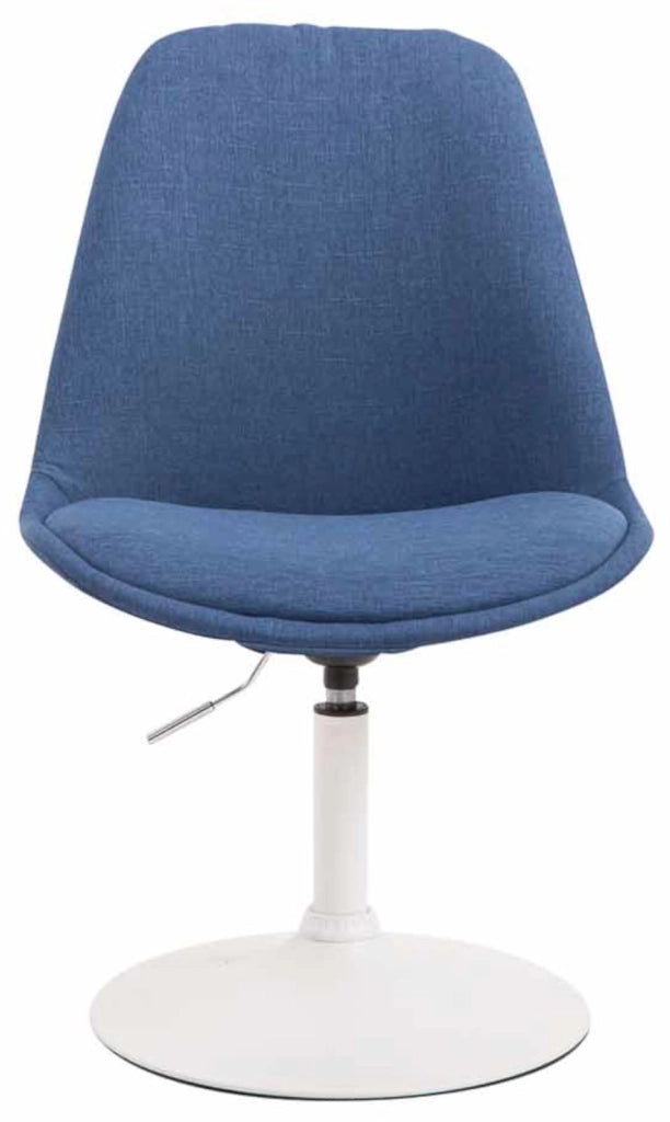 Set di 4 sedie da pranzo in tessuto Maverick blu,bianco