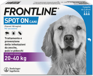 Frontline ANTIPARASSITARIO SPOT ON  per cani 20÷40 kg. (cf. 3 pipette)