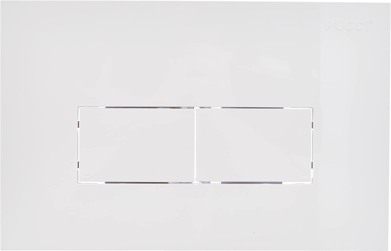 PLACCA 2 TASTI MODELLO ECO LINEA BIANCA   PUCCIPLAST Srl