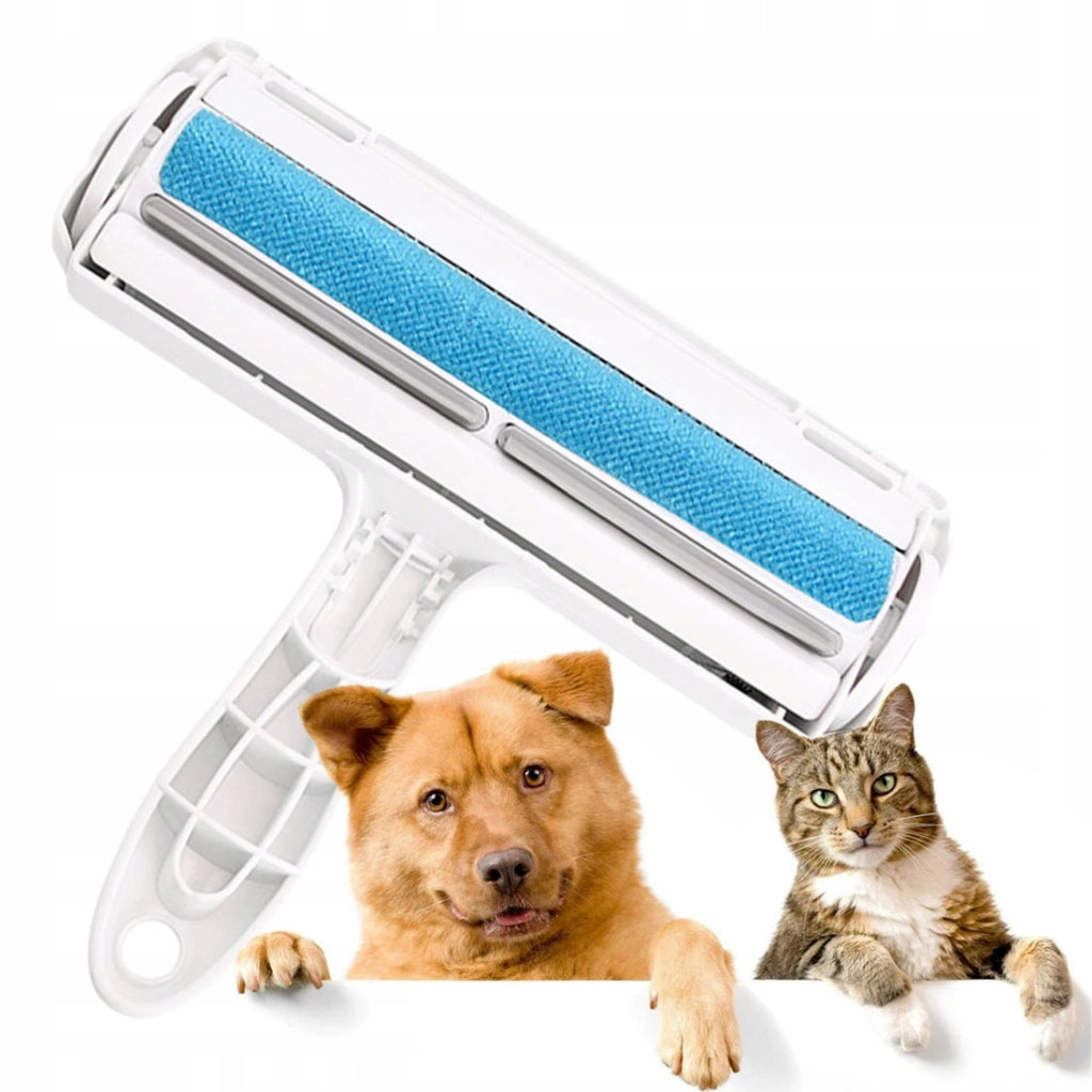 Rullo Raccogli Peli per Animali Domestici – Nylon e Gomma | 19,5x6,5 cm, Manico 11,5 cm