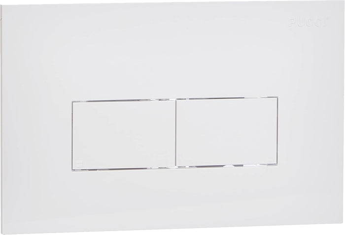 PLACCA PER CASSETTA INCASSO PUCCI ECO 2 PULSANTI LINEA MOD.2014- Bianca- PUCCI- pezzi 1