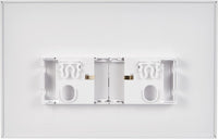 PLACCA PER CASSETTA INCASSO PUCCI ECO 2 PULSANTI LINEA MOD.2014- Bianca- PUCCI- pezzi 1