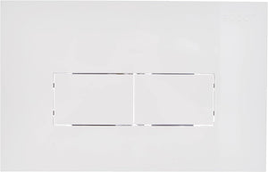 PLACCA DI COMANDO ECO LINEA DOPPIO TASTO  BIANCA     PUCCI