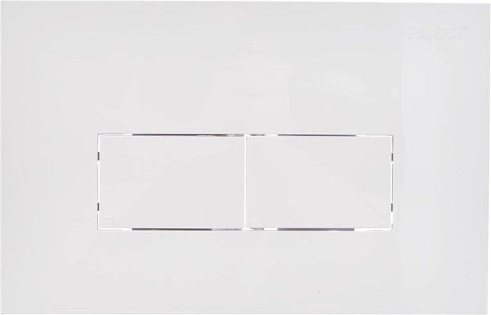 PLACCA DI COMANDO ECO LINEA DOPPIO TASTO  BIANCA     PUCCI