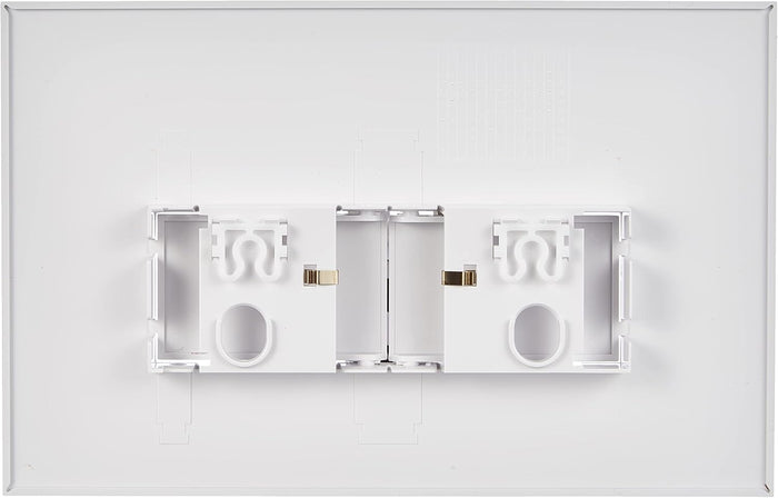 PLACCA DI COMANDO ECO LINEA DOPPIO TASTO  BIANCA     PUCCI