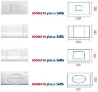 KIT SARA MONO TASTO TELAIO + PLACCA CM.33  Sp.1,2 Bianca     PUCCI