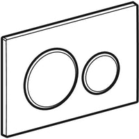 PLACCA DI COMANDO SIGMA20 DOPPIO TASTO  ACCIAO INOX     GEBERIT