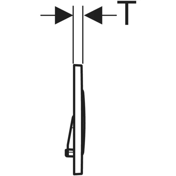 PLACCA DI COMANDO SIGMA20 DOPPIO TASTO  ACCIAO INOX     GEBERIT