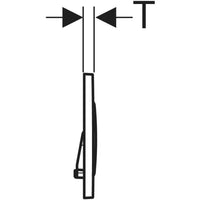 PLACCA DI COMANDO SIGMA20 DOPPIO TASTO  ACCIAO INOX     GEBERIT
