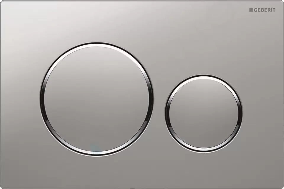 PLACCA DI COMANDO SIGMA20 DOPPIO TASTO  SATINATA CROMO GEBERIT