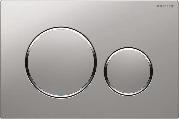 PLACCA DI COMANDO SIGMA20 DOPPIO TASTO  SATINATA CROMO GEBERIT