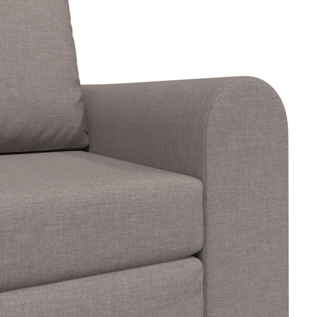 Divano Letto a Pavimento 2-in-1 Tortora 98x71x83 cm Tessuto