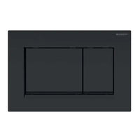 PLACCA DI COPERTURA 2 TASTI SIGMA 30 GEBERIT Nero Opaco bordo inf. Nero