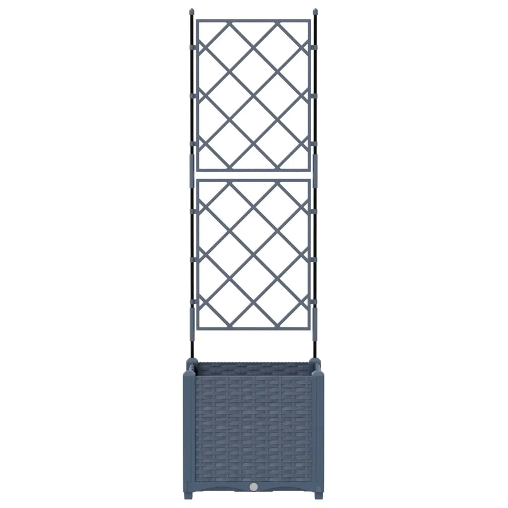 Vaso da giardino Grigio 40 x 40 x 143 cm Plastica 42002859