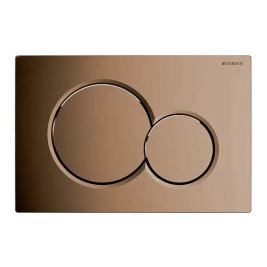 PLACCA DI COMANDO SIGMA01 DOPPIO TASTO  OTTONE LUCIDO GEBERIT