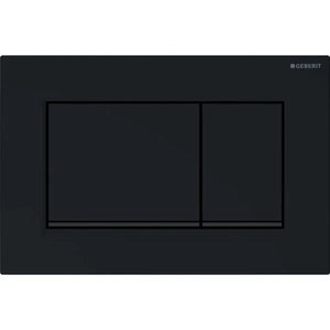 PLACCA DI COMANDO SIGMA 30 DOPPIO TASTO NERO OPACO NERO GEBERIT