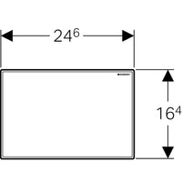 PLACCA DI COPERTURA SIGMA  BIANCA GEBERIT