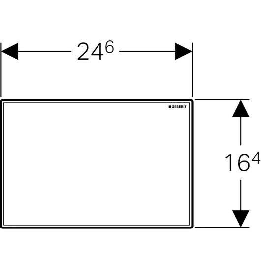 PLACCA DI COPERTURA SIGMA  BIANCA GEBERIT