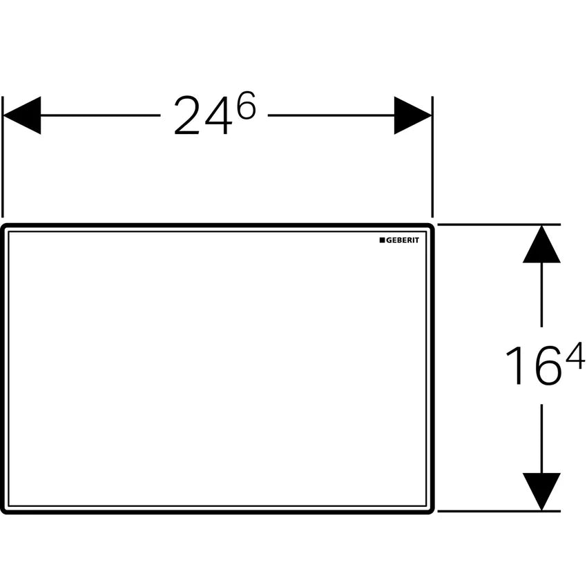 PLACCA DI COPERTURA SIGMA  CROMATA     GEBERIT