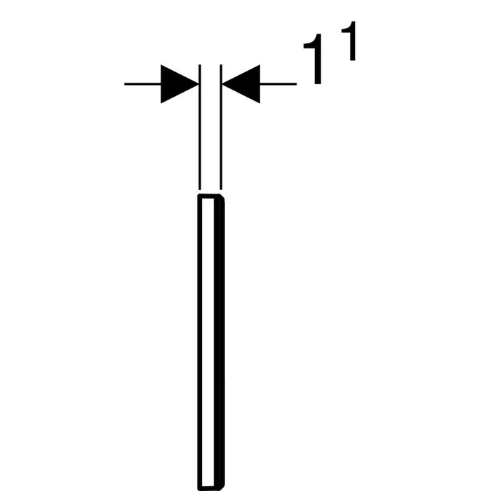 PLACCA DI COPERTURA SIGMA  CROMATA     GEBERIT