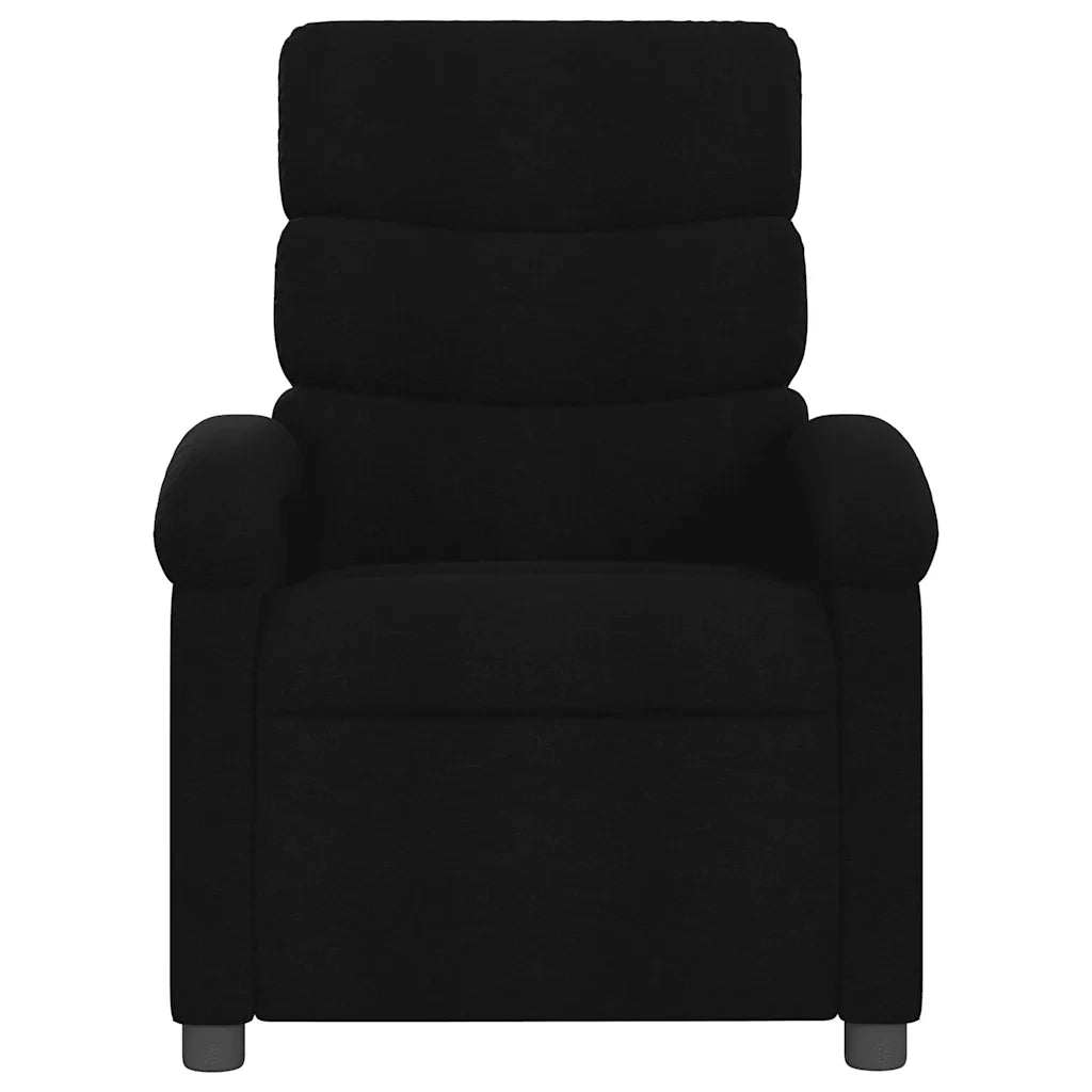 Divano Sedia-Poltrona reclinabile in Tessuto Nero 395176