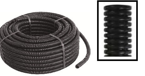 ELET: CORRUGATO NERO C/SONDA IMQ D.32 MT. 25