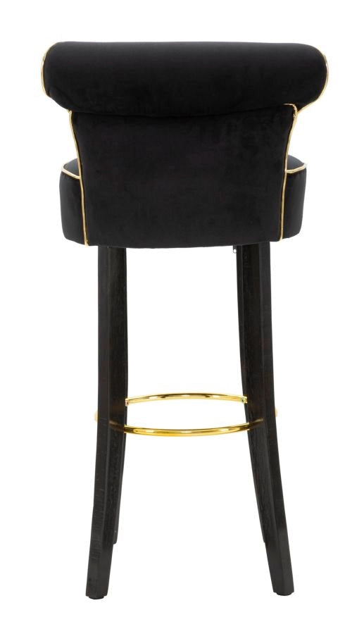 Sgabello Bar Luxy Nero 46x48x96 cm in Legno e Plastica