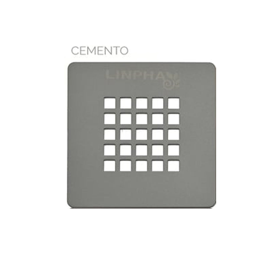 GRIGLIA PER PIATTI DOCCIA ESTASI- Cemento- LINPH- pezzi 1