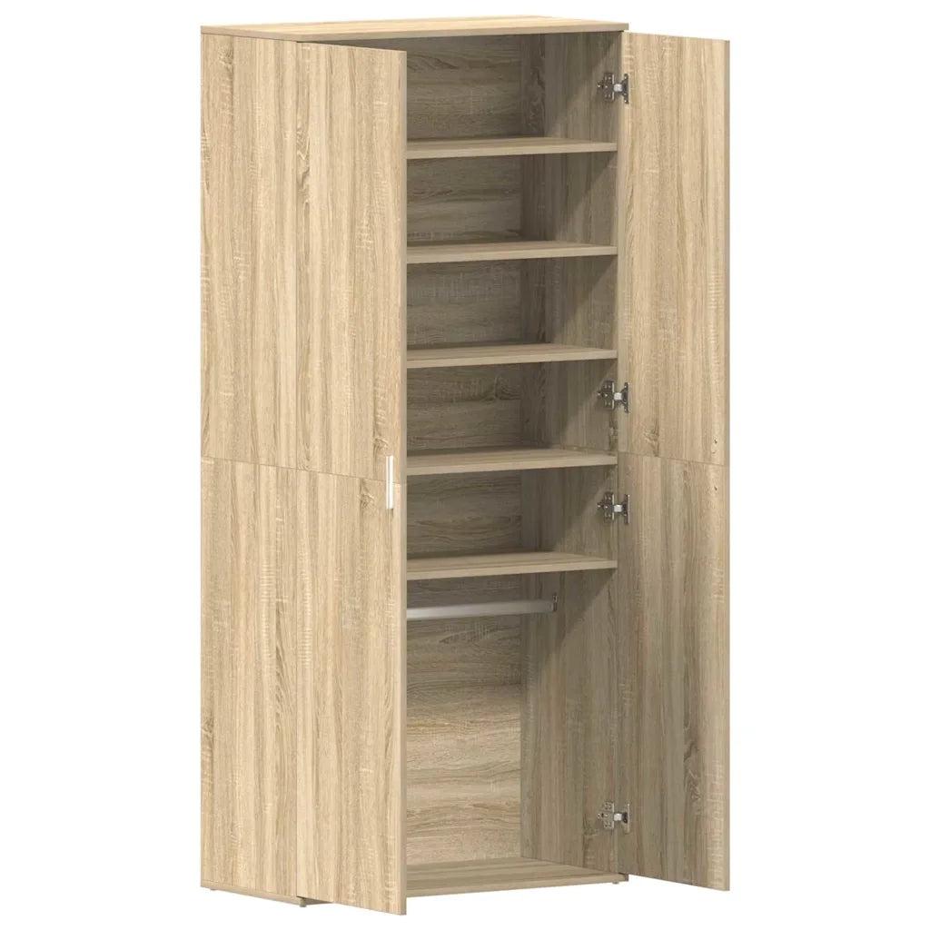 Mobile per scarpe con porta-Scarpiera Rovere Sonoma 80 x 39 x 178 cm