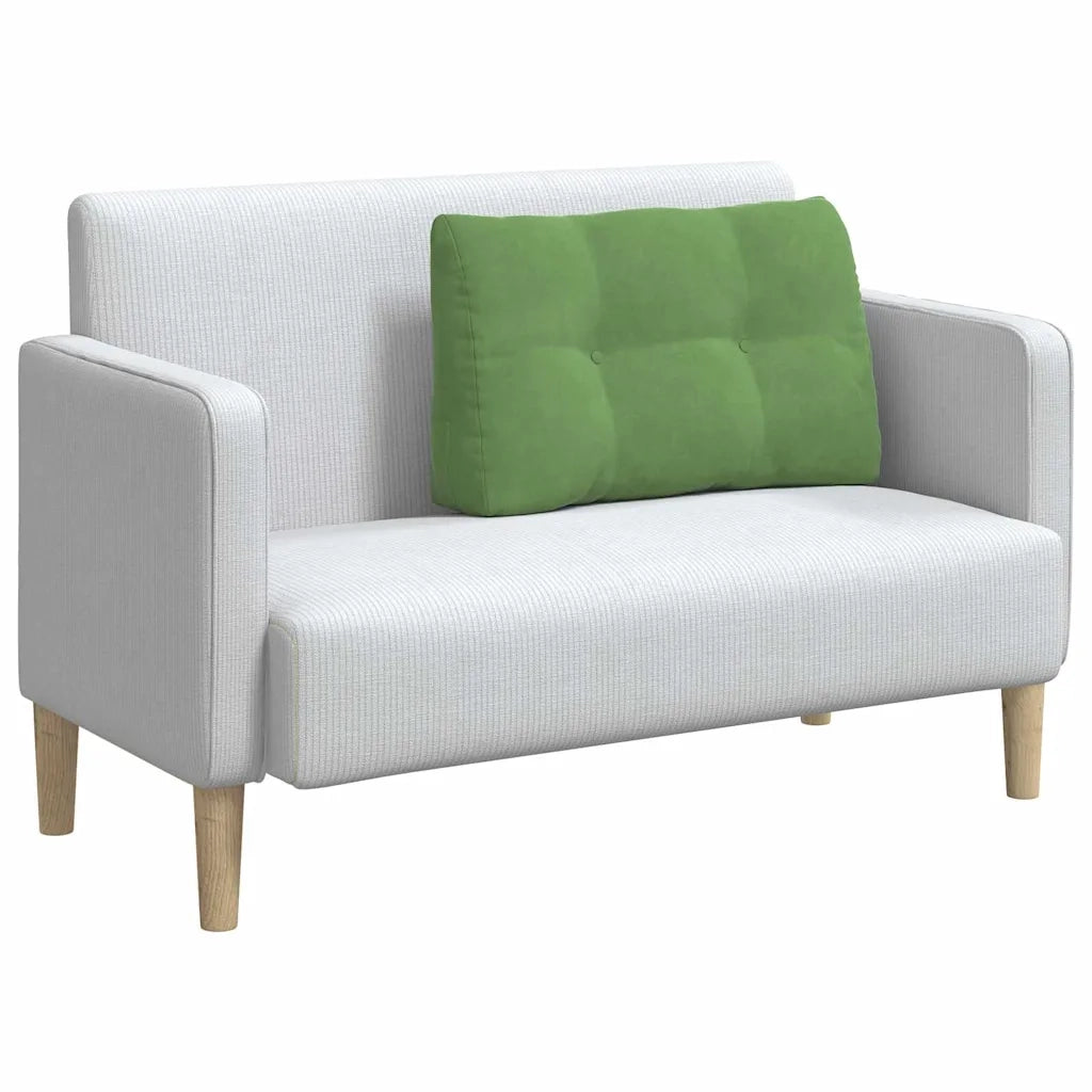 Cuscino per Schiena | Cuscino dorsale Verde chiaro 80 x 24 x 50 cm Velluto
