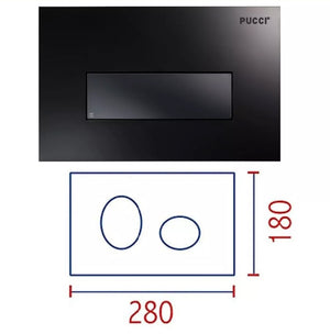 PLACCA PER CASSETTA PUCCI SARA LINEA MOD. 2014- Nera- PUCCI